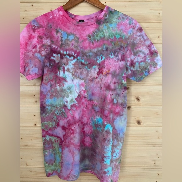 NEW Unisex GILDAN Small Ice Tie-Dye Soft Style T-Shirt Vibrant One of A Kind - Picture 4 of 11